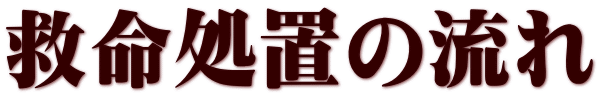救命処置の流れ